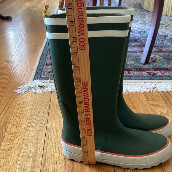 J. Crew Green and White Waterproof Rain & Snow Boots - Picture 12 of 13